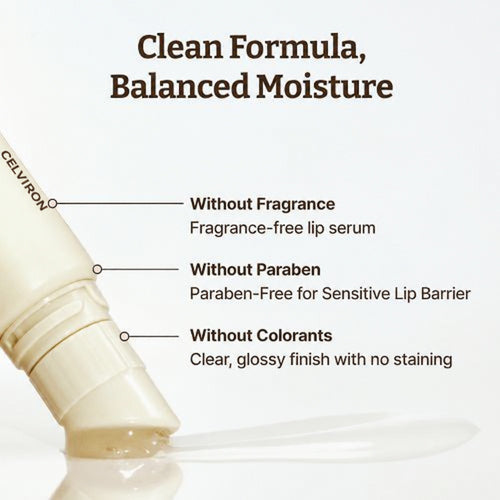 CELVIRON clear fragrance-free lip serum texture